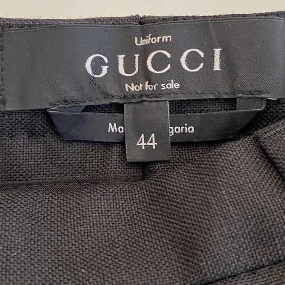 Gucci Uniform Trousers Black Wool Mohair SZ 44 NEW - Picture 7 of 15